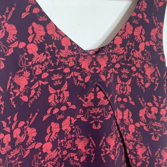 Cabi Cameo Print Sleeveless Blouse Tank Top Womens Small 3258 Fairy Grunge - Picture 6 of 8